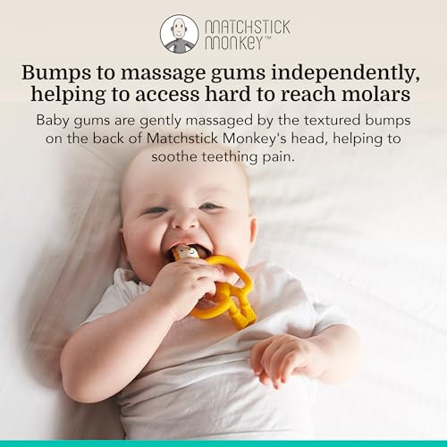 Matchstick Monkey Leone - Gioco Per La Dentizione Antibatterico In Biocote Per Il Sollievo Dei Neonati - 200 G - 2