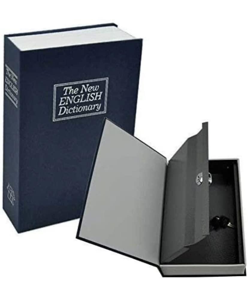 mcsl secret book locker with key safe security dictionary premium