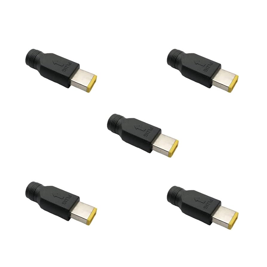 Amazon.co.jp: 5個 ACアダプター変換DC (メス5.5*2.1mm) → 角型