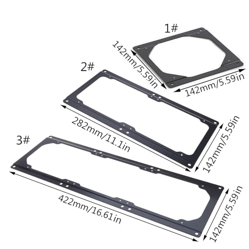 Soporte metálico para ventilador de 120-420 mm para PC miniatura 3