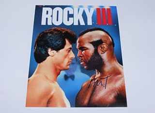 Rocky III Clubber Lang Mr. T. Signed Autographed 11x14 Glossy Movie Poster Photo Loa
