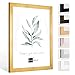 Cornice portafoto Monza, dimensioni: 70 x 70 cm, Legno, gold, 70 x 70 cm immagine