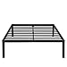 Olee Sleep 18 Inch Tall Steel Slat / Non-slip Support S-3500 High Profile Platform Bed Frame, Full, Black