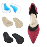 Plantillas de Soporte de arco de gel,Plantillas ortopédicas de silicona,Almohadillas adhesivas de arco alto ortopédico para fascitis plantar,Plantillas ortopédicas para pies planos(3 Pares)