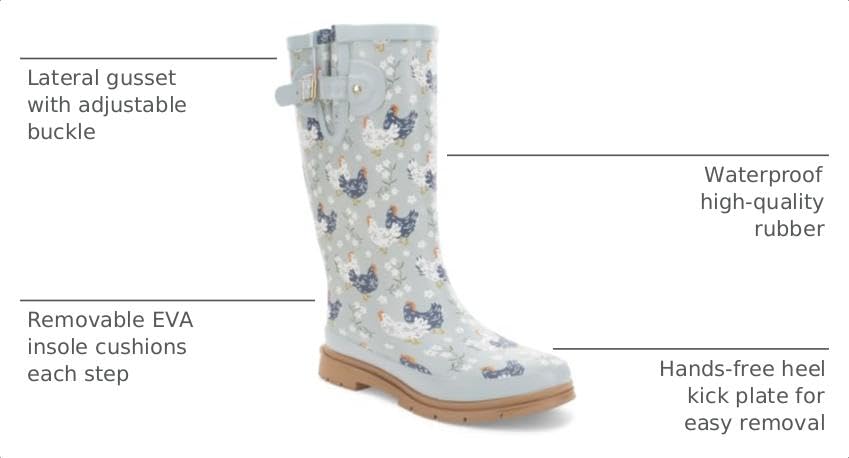Image of Western Chief Women's Tall Waterproof Rain Boot Outdoor Garden Shoes