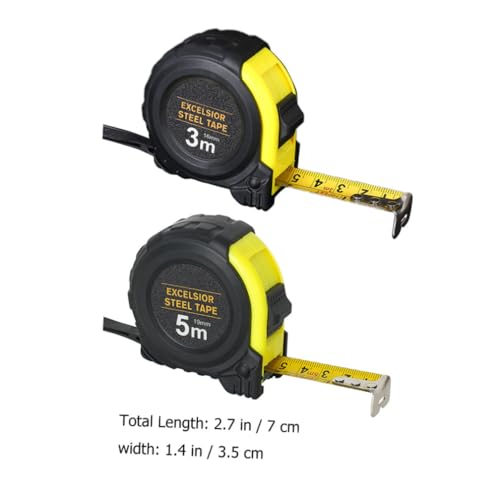 Balacoo 2pcs Cinta Métrica Digital Escala Dual Métrica miniatura 2