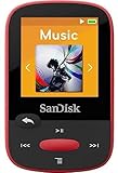 SanDisk Clip Sport 4GB MP3 Player, Red with LCD Screen and Micro SDHC Card Slot (Renewed)…