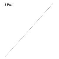 Vista 32 de uxcell Varilla redonda sólida de acero inoxidable 304 de 0.197 in x 5.906 in para manualidades de bricolaje - 10 piezas