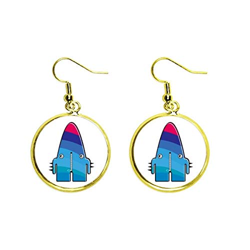Pendientes Alien Blue Monster Universo el regalo ideal de mujer