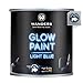 Produktbild Wanders® 250ml fluoreszierende Leuchtfarbe (light blue) - außergewöhnlich starke Leuchtfarben nachtleuchtend ungiftig - Glow Paint - Made in Germany