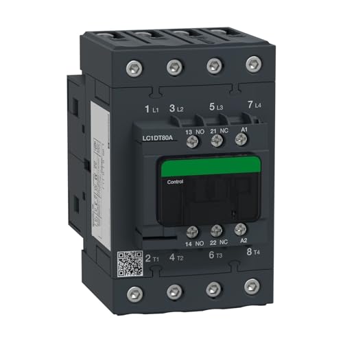 Contacteur à quatre étages LC1DT 80A modèle LC1DT80AQ7