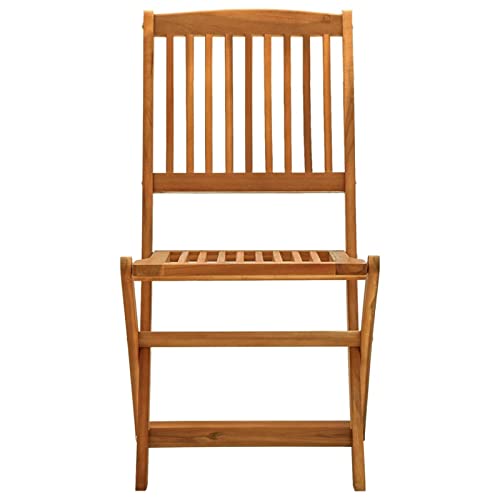 Chaises de jardin pliables en bois d'eucalyptus noble et design durable