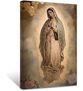 Amazon.com: ZXHYWYM Virgin Mary Canvas Wall Art 3 Pieces Jesus