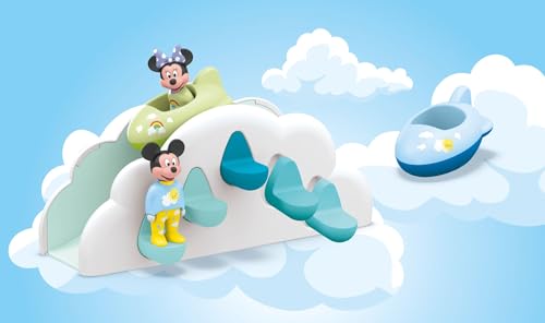 Playmobil 71696 Junior & Disney : Maison des Nuages de Mickey et Minnie - Comprend Un Arc-en-Ciel - Jouet fabriqué à partir de matière d'origine végétale - Dès 12 Mois