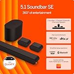 VIZIO 5.1 Soundbar, Wireless Subwoofer, Surround Sound w/Dolby Atmos & DTS:X, Bluetooth Speaker, QuickFit™ Compatible – SV510M-08 (New, 2024 Model) - Image 2