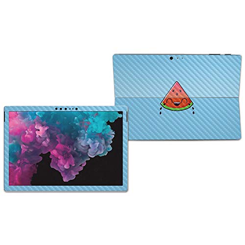 Image of MightySkins Carbon Fiber Skin for Microsoft Surface Pro 6 - Watermelon Laugh | Protective, Durable Textured Carbon Fiber Finish | Easy to Apply, Remove, and Change Styles | Made in The USA