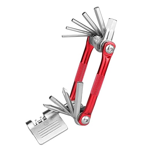 Mikikit 1Pc Portable Bike Repair Kit Multi Function Folding Tool for Easy Bicycle Maintenance Durable and Bike Tools for All Bike Types Compact