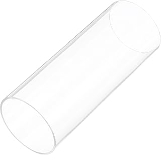 6" Clear Plastic Rigid Pipe 56mm ID x 60mm OD (2 3/16" ID x 2.375" OD) Acrylic Round Tubing, [for Plumbing, Hydraulics, Aquarium]