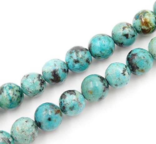 Malahill Premium Gemstone Beads for Jewelry Making Precious Natural Stone Beads Wholesale 2 Strands AAA Grade African Turquoise Beads 6mm