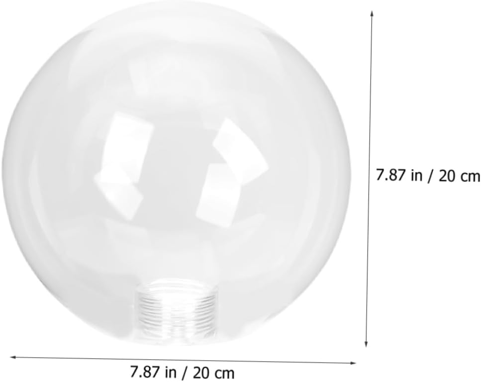 Clear Glass Globe Ceiling Lamp Shade Elegant Replacement for Pendant Lights Easy to Install Durable Design for Home Decor and Ambient Lighting