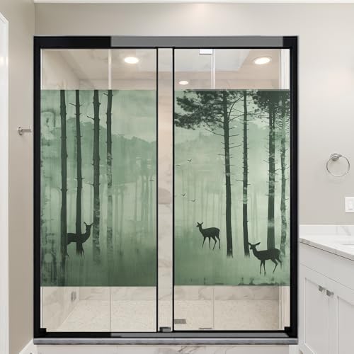 Vinilo decorativo plegable para privacidad en ventanas 17.7x23.6 in x 2 piezas miniatura 6