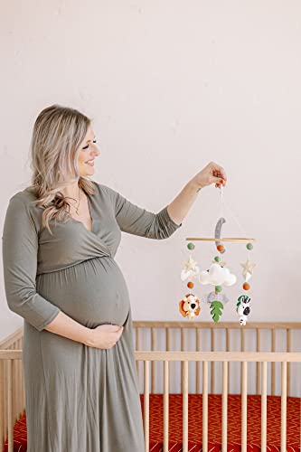 Safari Mobile For Crib | Safari Nursery Decor | Elephant Mobiles For Cribs | Jungle Nursery Decor | Safari Nursery Mobile | Lion Crib Mobile #TOP3
