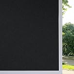 rabbitgoo Blackout Window Film Privacy, Frosted Black, 44.5x200cm