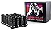 Gorilla Automotive 45028BC-20 Black 12mm x 1.25 Thread Size Forged Steel Chrome Finish Open End Lug Nut, (Pack of 20)