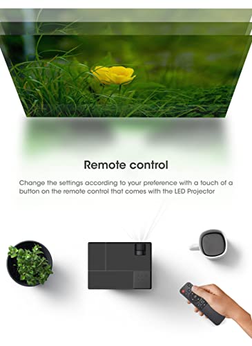 Image of AUN Full HD Android Projector D70 /ZEB-LP4000, 6800 Lumen, HDMI VGA for 4K Cinema Projector