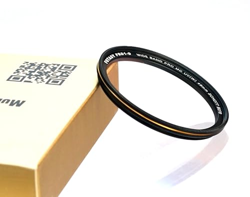 Image of Fotasy 49mm Ultra Slim UV Protection Photography Filter, Nano Coatings MRC Multi Resistant Coating Oil Water Scratch, 16 Layers Multi-coated 49mm UV Filter