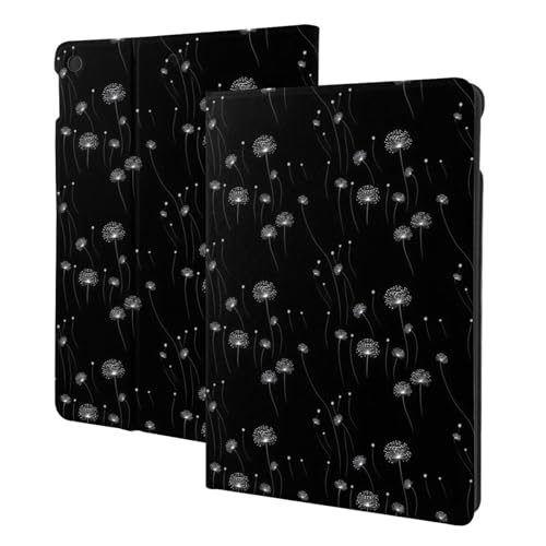 Étui tablette iPad 9e génération anti-rayure motif pissenlit pour protéger l'écran de 10.2 pouces