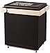 Produktbild Sentiotec Saunaofen Concept R Combiofen black 9 KW o. 10,5 KW inkl. Saunasteine 9 mit Ofenreling Espe inkl. Halterung mit Saunasteine