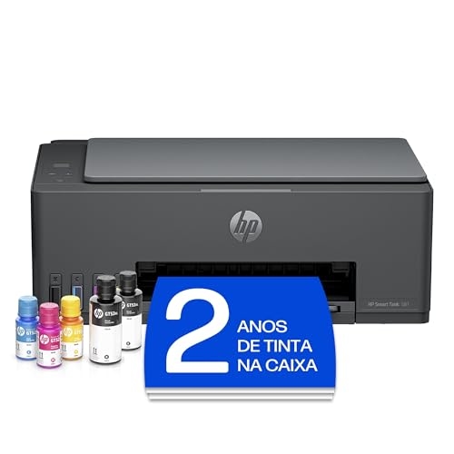 Impressora Multifuncional HP Smart Tank 581 Tanque de Tinta Colorida Wi-Fi, USB - Alta Eco...