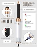 MogaWave 6 in 1 Air Styler Airbrush Hair Styler 6 in 1 Multi Styler with Blow Dry Hair Brush, Aircurler, Hair Wrap Curler, for Drying, Curling, Volumizing, Straightening, Sleeking in One Step - Image 8