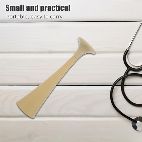 Garneck 2pcs Lightweight Plastic Fetal Stethoscope for Pregnancy with High-Sensitivity Heartbeat Detection Portable Prenatal Rate Device for Expecting Parents Accurate Home Health Tracking