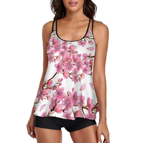 Tankini fleur de pêcher pour vos journées farniente et baignade