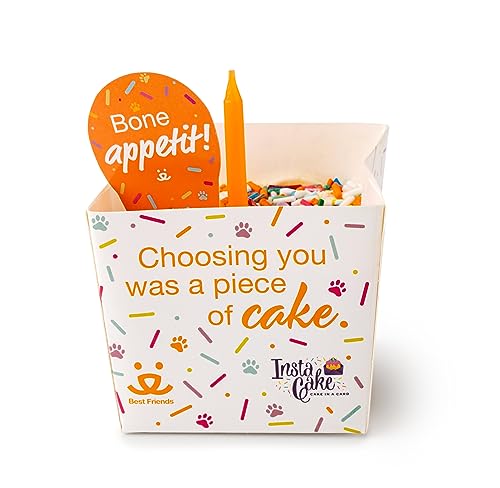 InstaCake Cards Pet Celebration Birthday Microwave Mug Cake Kit. for Cats or Dogs. Cake in Minutes for Your Best Friend! - Thumbnail 4