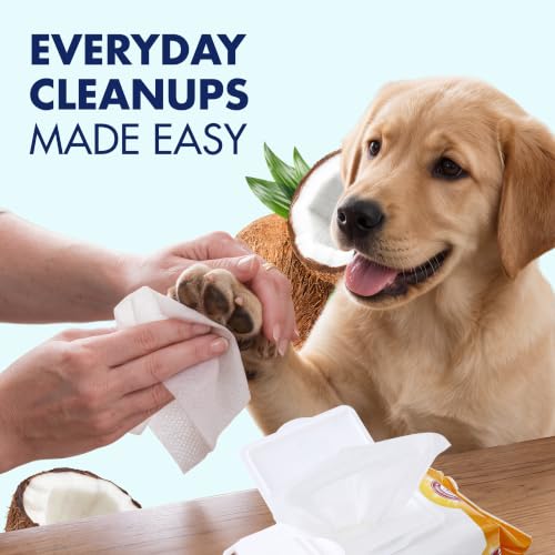 Arm & Hammer Puppy Grooming Wipes, Coconut Water, 100 Count, 3-Pack - image 5