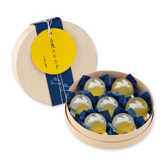 Amazon.co.jp: 源吉兆庵 ゼリー お月見 月夜のうさぎ1箱7個入×2
