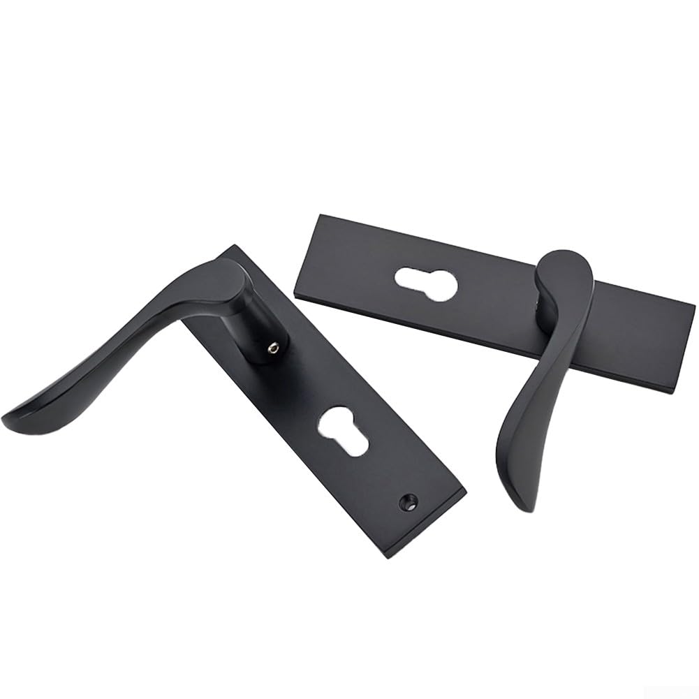 HpLive Manilla de puerta con cerradura y llave, juego de manilla para puertas interiores y exteriores para todo tipo de puertas