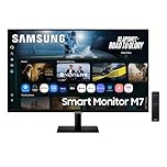 Samsung M70F 32 Zoll 4K Smart AI Monitor, VA-Panel, 3840 x 2160, 60Hz, 4ms (G/G), Speaker, Gaming Hub, 4K Upscaling, Sprachsteuerung, Smart TV-Apps & AI Features, HDR10, USB-C, HDMI LS32FM700UUXEN