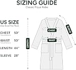 Lacoste Pique classique 100% Robe de bain en coton pour hommes & Les femmes, une taille convient le plus, Iris noir