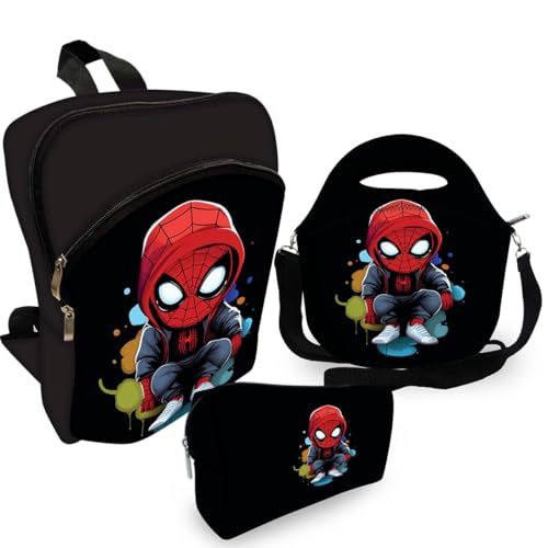 Kit Mochila de Costa Infantil + Lancheira + Estojo Miles