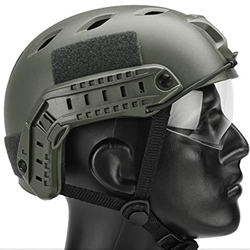 Casque tactique rapide airsoft avec rail et lunettes - 4