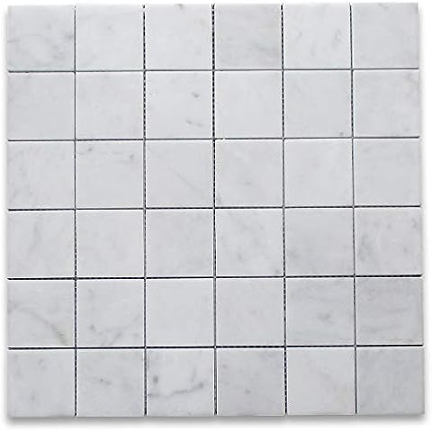 Stone Center Online Carrara White Marble Mosaic Tile Cover