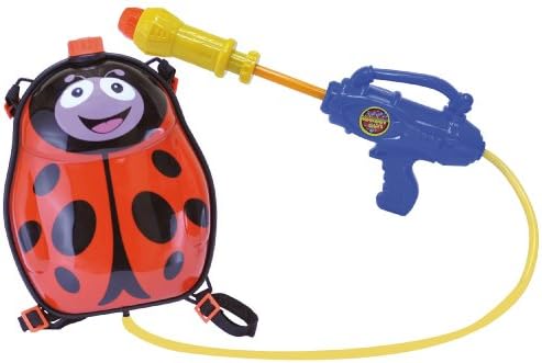 Amazon.com: Solmar 14001010014 - Pistola de agua y mochila con mariquita,  13.0 x 6.3 in : Juguetes y Juegos