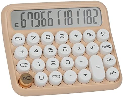 Standard Calculator 12 Digit,Desktop Calculator with Large Display and Buttons,Mechanical Feeling Calculators for Office,Basic Calculator for Home School with Automatic Sleep