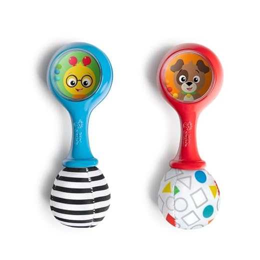 Baby Einstein, Juguete Instrumento Maracas Shake & Groove, Estimula el Ritmo y el Desarrollo Sensorial, A Partir de 3 Meses, Juguete Musical Unisex