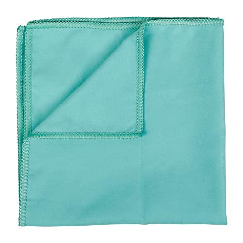 TURBOCAR - Tissu Microfibre Lustrant, Voiture - 40 x 40 cm - Idéal pour Lustrer les Carrosseries - Microfibre Plus Épaisse et Douce - Lavable en Machine - Vert - 80% Polyester, 20% Polyamide