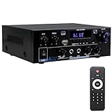 AK55 Amplificatore HiFi Mini Bluetooth 5.0 Stereo Amplifier 2.0 Canali 70W X 2 Audio Amplificatore...